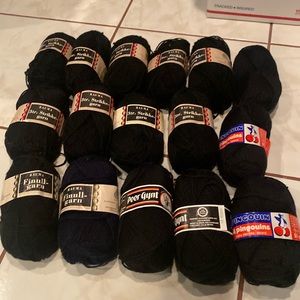 NWT & Vintage 16 Skeins Peer Gynt, Pingouin & Rauma 100% Wool
